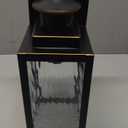 11.6" Motion Sensor Outdoor Wall Lights, Waterproof Exterior Lighting Fixtures with Water-Rippled Glass, Bronze Modern Outside Wall Sconce Lanterns for House, Porch, Garage, Patio, Bulbs Not Included