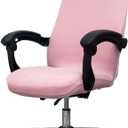Melaluxe Office Chair Cover - Universal Stretch Desk Chair Cover, Computer Chair Slipcovers (Size: L) - Pink