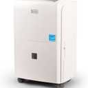 BLACK+DECKER 3000 Sq. Ft. Dehumidifier for Large Spaces and Basements, Energy Star Certified, BDT30WTB (White)