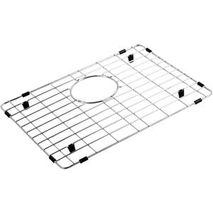 Sink Grate Protector 17-3/4" x 13-11/16", Stainless Steel Kitchen Sink Protectors Grates Grid Bottom Rack with Rear Drain