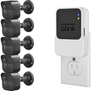 Blink Outdoor Camera Mount, (2-in-1Minimalist) Sync Module 2 Mount and 5Pack Weatherproof Protective Housing with 360 Degrees Adjustable Bracket for Blink Outdoor 4th&3rd Gen Cam System