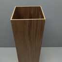 HOMSFOU Umbrella Stand Wood Umbrella Holder Farmhouse Bucket Square Wooden Holder Canes Walking Sticks for Home Office Entryway 6.3" L x 6.3" W x 19.7" H, 19.65 inches x 6.29 inches x 6.29 inches