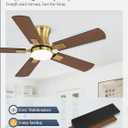 Fanbulous 42 inch ceiling fan with light, Low Profile Ceiling Fan with Light, App&Remote Control, Dimmable LED Light, Flush Mount Ceiling Fan for Indoor Bedroom Living Room, Qiuet DC Motor