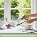 Hand Block Cloth Napkins Set of 6  Elegant Cotton Napkins for Dinner, Weddings, Reusable Everyday Use  Decorative Floral Napkins Everyday for Kitchen & Home Decor (6, Green, 20X20 Inches)