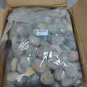 YISZM Natural River Rocks, Small Rocks for Plants Decorative Polished Pebbles for Fish Tank, Gardening, Flower Pots, Vase Fillers, Indoor Water Fountains, Landscaping, 40lbs, 2-3 Inch