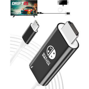 Portable Switch Dock, USB C to HDMI Cable Compatible with Nintendo Switch, Steam Deck, Legion Go, MSI Claw, ROG Alloy, Docking Station for TV, Nintendo Switch Adapter Accessories with PD Charge