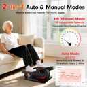 Under Desk Elliptical Machine, Electric Elliptical Leg Exerciser While Sitting for Seniors with Upgraded 15 Speeds & 12 Auto Modes, Forward & Reverse Direction, Quiet Portable Seated Pedal Exerciser