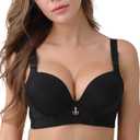 FallSweet Padded T Shirt Bras for Women Push Up Comfort Underwire Brassiere 38C