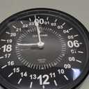 Trintec 24 Hour Military Time SWL Zulu Time Black Wall Clock 10" Dial