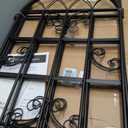 2-Pack 71" Black Metal Garden Trellises with Butterfly Design
