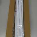 SISELBA Spring Tension Curtain Rod 32-76 inch, Adjustable Expandable Tension Curtain Rod No Drilling, Tension rods for Window Doorway Kitchen Curtain, White