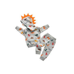 Toddler Infant Baby Boy Clothes Animal Style Long Sleeve Hoodie Tops Sweatsuit Pants Outfit Set Size 70