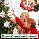 2 x Tenceur 25 Sets Christmas Team Gifts for Employee Coworkers Staff Thank You Ornaments Bulk Work Team Holiday Office Gifts Coworker Ornament Employee Christmas Money Holders for Cash Tree Decor