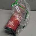 ACZHHZC Merry Christmas Kitchen Rugs Set of 2, Winter Snowflake Xmas Tree Holiday Home Kitchen Decor Floor Mats, Washable Non-Slip Sink Carpet (Christmas 3, 17"x47"+17"x30")