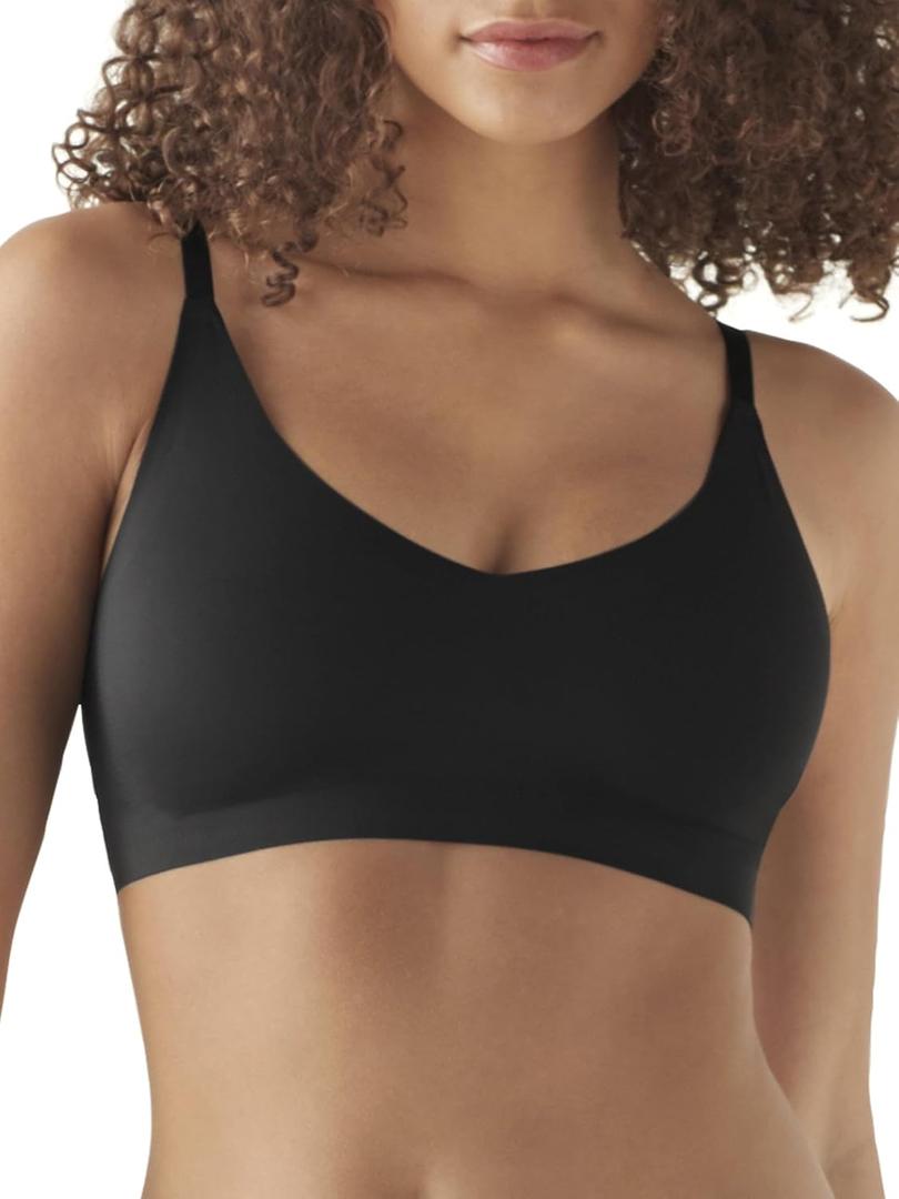 True & Co Women's True Body Triangle Convertible Strap Bra (Black)