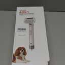 Discala Dog Dryer, Dog Grooming Blow Dryer Kit with Slicker Brush for Pet, High Velocity Blow Dryer for Dogs with Adjustable Speed and Temperature for Dog Grooming Supplies and Home Use, White