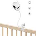 Baby Monitor Mount Compatible with HelloBaby HB65/ HB40/ HB6550/ HB66/ HB6339/ HB6550 Pro, ANMEATE SM935E, Adjustable Baby Monitor Stand Flexible Clip Clamp Mount No Drilling