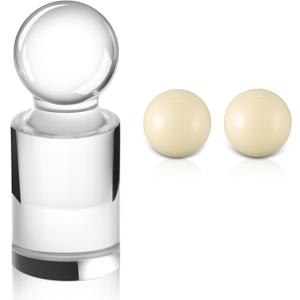 Roulette Win Marker and 2 Pcs 15 mm Roulette Balls Acrylic Accessories Wheel Table Game Set