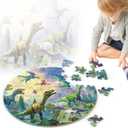 Puzzles for Kids Ages 4-8, 70Pcs Large Dinosaur Jigsaw Floor Puzzle, Educational Learning Toy Gifts for Boys Girls Ages 3 4 5 6 7 8