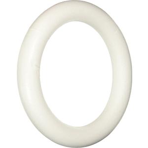 FloraCraft Extruded CraftFōM Wreath 1.7 Inch x 11.7 Inch White