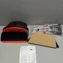 Broom and Dustpan Set, Broom Dustpan Combo Set for Home Commercial Cleaning Supplies Angle Broom with Long Handle Perfect for Courtyard Garage Street (Broom-red)