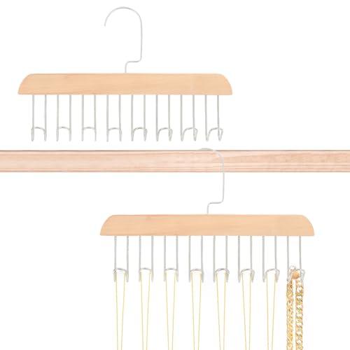 Xorim 2PCS Jewelry Holder,Necklace Hanger,Hanging Jewelry Organizer for Chains, Bracelets, Earrings