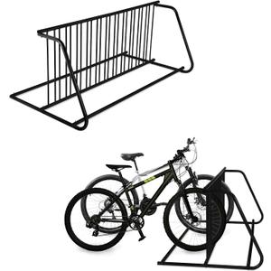 Commercial Grid Bike Rack - Heavy Duty Outdoor Bicycle Rack Stand, Freestanding Metal Floor Bike Stand for Garage, School, Outdoor Parking, Bike Shop (Single & Double Sided)