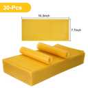 30pcs Beeswax Sheets, Bee Hive Foundation Sheets, Beehive Wax Foundation Sheets, Beeswax Honeycomb Sheets for Beekeeping Candle Making