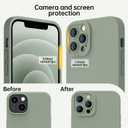 Designed for iPhone 15 Pro Case - Upgraded Enhanced Camera Protection - Soft Microfiber Lining Inside - Liquid Silicone Shockproof Protective Phone Case 6.1" for Men Women Girls,Porcelain Blue