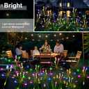 Solar Garden Lights Outdoor: Waterproof 2-Pack DIY Decorative Firework Lights with 2 Modes for Yard Patio Pathway Outside Fairy Decor - Gifts for Women Mom Mothers Day Multicolor