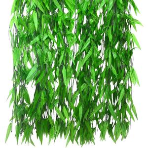 Bird Fiy 50 PCS 376 Feet Artificial Flower Greenery Wicker Rattan Vine Fake Foliage Leaf Flowers Plants Garland Garden Decoration