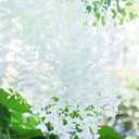 GPARK (36 Branches 12 Pack /45 inch /3.7ft Wisteria Hanging Artificial Flowers Fake Bushy Silk Vine Garland String for Wedding Party Garden Greenery Home Wall Deco White