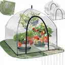 Portable Plant Cover Tent with Waterproof Base for Garden Indoor/Outdoor Tabletop Mini Greenhouse for Seed Starting Humidity Small Plants, Plant Protection from Animal for Raised Bed(XL-PVC - 2PCS)