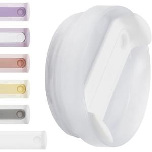 40 OZ Tumbler Lid Replacement Fit for Stanley Cup|Cost-effective replacement lids for damaged or lost Stanley cup accessories|BPA-Free|1 Trial Kit(White,Opal)