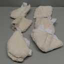Sosation 4 Pairs Heel Protectors Sheepskin Adjustable Heel Protectors for Pressure Sores Fleece Soft and Comfort Cover for Sitting or in Bed Cushions Pads for Boot Ankle Foot