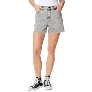 FRAYED Jeans Women's Super High Rise Front Zip Denim Short Standard, Size 28