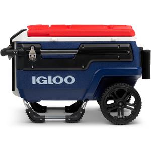 Igloo Trailmate Journey 70Qt Wheeled Cooler | Insulated Hard Shell Ice Chest (Americana)