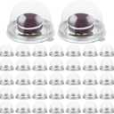 STARVAST 300 PCS Clear Plastic Mini Cake Box, Mini Cupcake Container Dome Muffin Single Container Box for Wedding Birthday Gifts Boxes Supplies