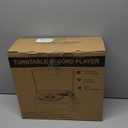 Vinyl Record Player with Speakers Vintage Turntable for Vinyls Records Belt-Driven Turntables 3-Speed Bluetooth Playback Headphone AUX RCA Line LP Vinyls Players for Sound Enjoyment Retro Brown