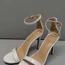 DREAM PAIRS Women’s High Stilettos Open Square Toe Ankle Strap Heels Sexy Comfort Strappy Dress Shoes Wedding Bridal Pumps Sandals
, size -7.5