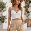 Conceited Women’s Shorts High Waisted with Pockets - Casual - Comfy - Lounge - Soft - Spandex - Beige Khaki - Small - Medium