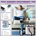 Cold Therapy Machine with Programmable Timer, Portable Ice Machine for Knee After Surgery, Knee Replacement Recovery System, Cryotherapy Pain Relief w/Compression Pad