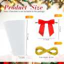 3 x Yexiya 50 Sets Valentines Wreath Candy Bags with Ribbon Bow Twist Ties and Long Clear Treat Bags for Party Favor Easter Wedding DIY Candy Wrapping Gifts Chocolate Bag(Red,2.4 x 21.7 Inch)