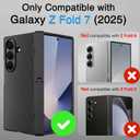 STORMTAL Leather Designed for Samsung Galaxy Z Fold 7 Case with [Hinge Protection] [Built-in Screen Protector] [Kickstand] All-Inclusive Protective Phone Cover for Galaxy Z Fold 7 2025
