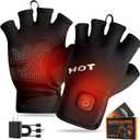 Heated Gloves for Men Women- Rechargeable Touchscreen Cold Winter Work Arthritis Pain Relief Hand Warmers Hot Compress Reusable, Heated Gloves for Cold Winter Arthritis Hands Skiing Hunting (Medium)