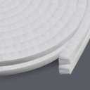 Brush Weather Stripping Seal, Draft Stopper for Doors 66 Feet, Self-Adhesive Under Door Seal for Energy Efficiency, Block Draft, Dust, Noise, for Interior/Exterior Doors, Windows, Garage (White) (2Pack 33Feet x 0.6in Brush x 0.35in Backing)