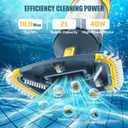 Vucaki 5-in-1 Cordless Pool Vacuum with 14" 8-Wheel Vacuum Head,10.8FT Telescopic Pole, 18.9GPM Suction, 70Min Runtime, IPX8 Waterproof, Pool Vacuum Cleaner for Inground & Above Ground Pools and Spas