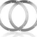 Acrux7 2 Pack 12 Inch Lazy Susan Hardware, Lazy Susan Bearing Aluminum Swivel Base, Metal Swivel Plate for Dining Table, Workbench (Silver)