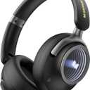 Monster Persona 4th ANC Active Noise Canceling Headphones, Wireless Bluetooth Over Ear Headphones with 3 EQ Modes, and 70H Playtime, Bluetooth 6.0, Deep Bass, Foldable Comfort Design for Travel, Black