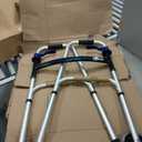 Drive Medical Trigger Release Folding Walker with Contoured Hand Grips, 18"D x 4"W x 21"H
